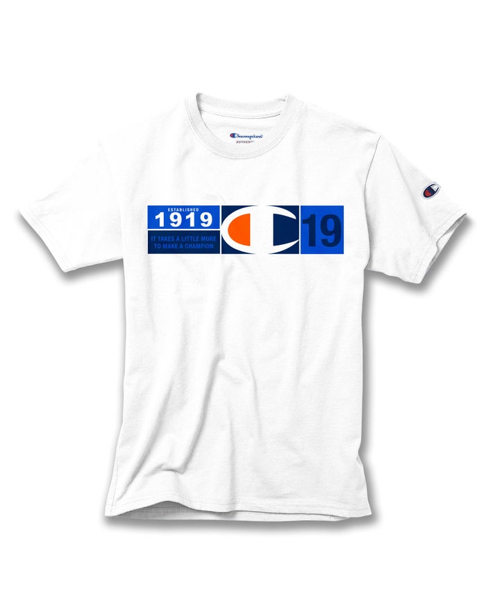 Champion Cotton Knockout C Logo T-Shirt Jongens - Wit - Belgie 1860DWLON